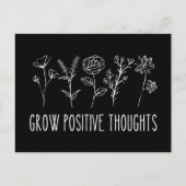 Grow 前向き Thoughts美学はがき ポストカード (正面)