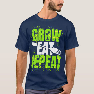 Grow 食べ Repeatベジタリアンビーガン Tシャツ
