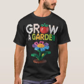 Grow A Garden Candy Fruit Gamer Building Block Lov Tシャツ (正面)