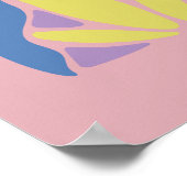 Grow Anyway Inspirational Flower Art Print ポスター (角)