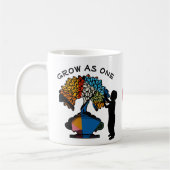 Grow as One コーヒーマグカップ (左)