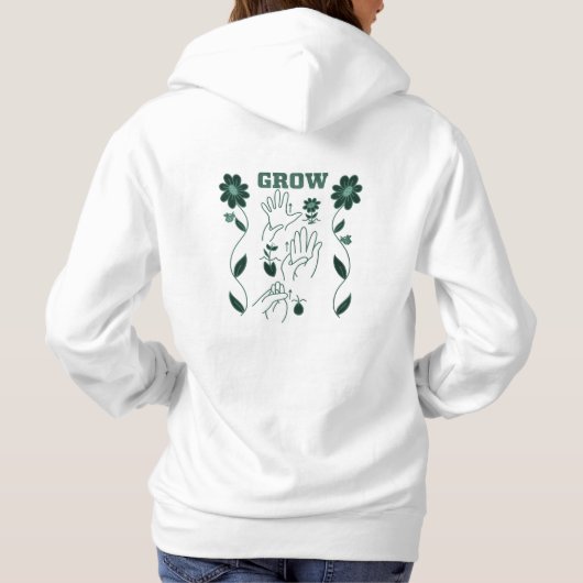 Grow - ASL Design パーカ (裏面)