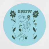 Grow - ASL Design ラベル (デザイン1)