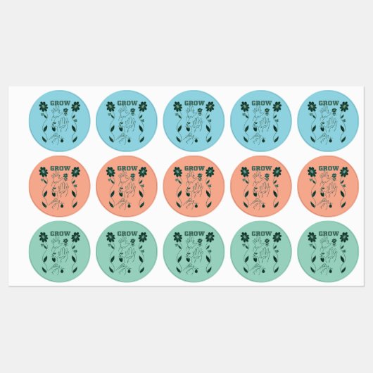 Grow - ASL Design ラベル (シート)