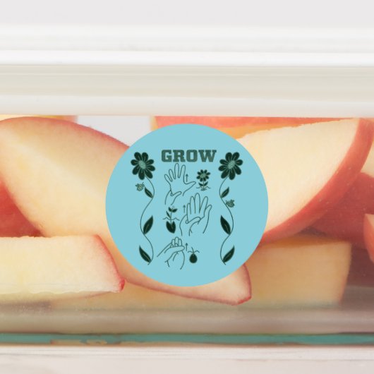 Grow - ASL Design ラベル (貼付)
