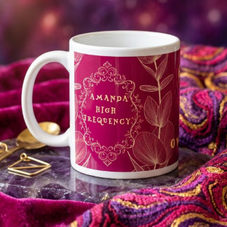 Grow At Your Own Pace Botanical High Frequency Mug ジャンボコーヒーマグカップ