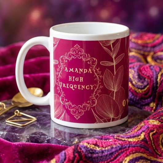 Grow At Your Own Pace Botanical High Frequency Mug ジャンボコーヒーマグカップ