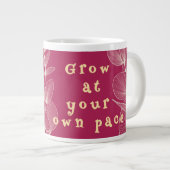 Grow At Your Own Pace Botanical High Frequency Mug ジャンボコーヒーマグカップ (正面右)