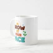 Grow at Your Pace - Mug コーヒーマグカップ (正面左)