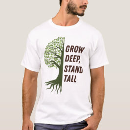 Grow Deep Stand Tall Tシャツ
