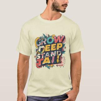 Grow Deep, Stand Tall Tシャツ