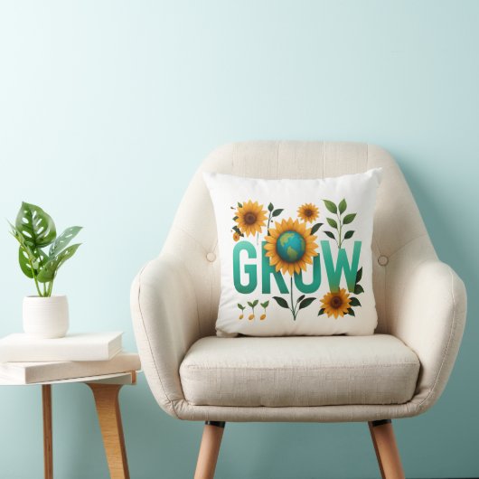 Grow Earth Sunflower Eco Design クッション (椅子)