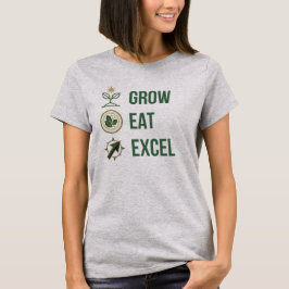 Grow Eat Excel ミニマリスト エグゼクティブ ウェルネス Tシャツ