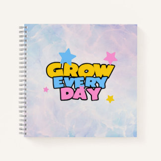 Grow Every Day スター ノートブック
