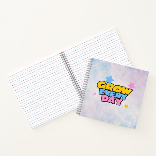 Grow Every Day Star  ノートブック (内部)