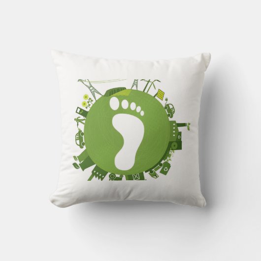 Grow Food Not Lawns Funny Gardening クッション (正面)