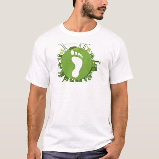 Grow Food Not Lawns Funny Gardening Tシャツ (正面)