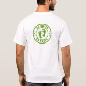 Grow Food Not Lawns Funny Gardening Tシャツ (裏面)