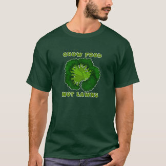 Grow Food Not Lawns Funny Gardening T-Shirt Tシャツ