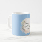 Grow Gently – Minimal Aesthetic Quote Design | Dil コーヒーマグカップ (正面左)