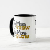 Grow & Glow Mug – Inspirational Quote マグカップ (正面左)