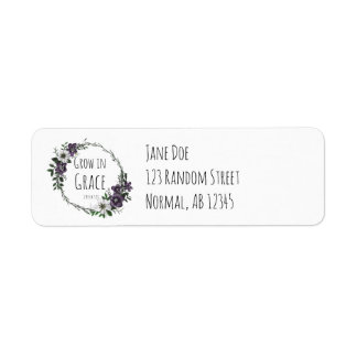 Grow in Grace Address Labels ラベル