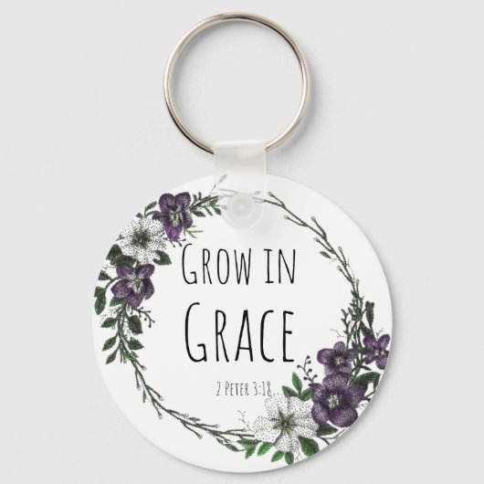 Grow in Grace Keychain キーホルダー (正面)