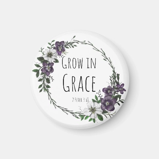 Grow in Grace Magnet マグネット (正面)