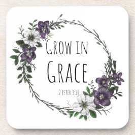 Grow in Grace Plastic Coaster コースター