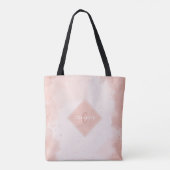 Grow in Grace Watercolor Floral Monogram トートバッグ (裏面)