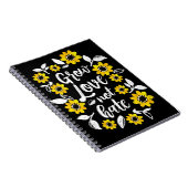 Grow Love Note Hate Notebook ノートブック (右側)