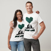 Grow Love Tree Illustration, Heart Shaped Nature A Tシャツ (ユニセックス)