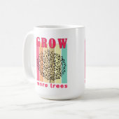 grow more trees コーヒーマグカップ (正面左)