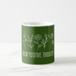 Grow Positive Thoughts Aesthetic  コーヒーマグカップ