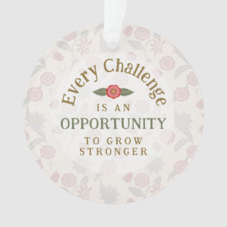 "Grow Stronger" Affirmation オーナメント