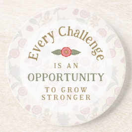 "Grow Stronger" Affirmation コースター