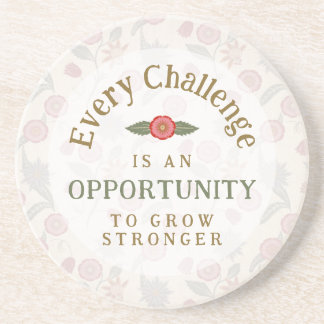 "Grow Stronger" Affirmation コースター