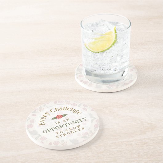 "Grow Stronger" Affirmation コースター (側面)
