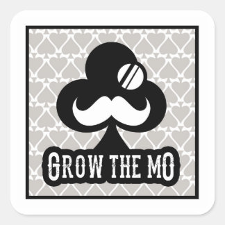 Grow The Mo - Stickers - Clubs Edition スクエアシール