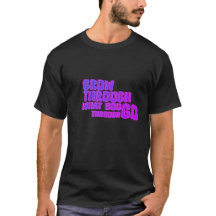 Grow Through – ミニマリスト モチベーションメッセージTシャツ