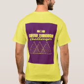 Grow Through Challenges – Inspirational t shirt  Tシャツ (裏面)