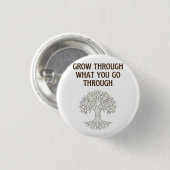 Grow Through Resilience Tree of Life Art 缶バッジ (正面&裏面)
