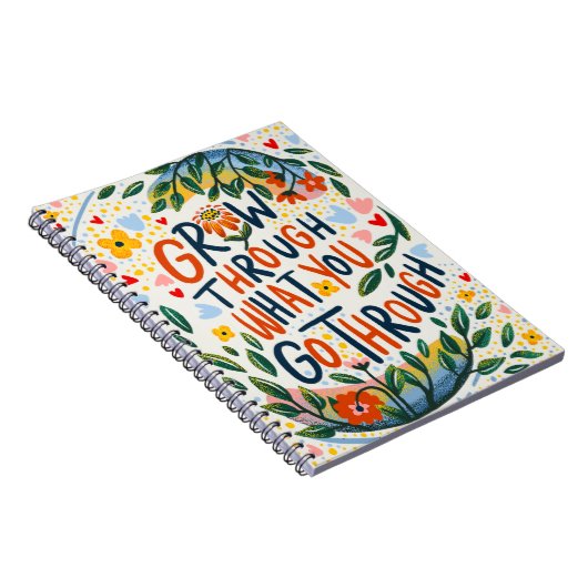 Grow through what you go through ノートブック (右側)