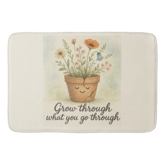Grow Through What You Go Through バスマット (正面)