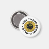 Grow through what you go through.  マグネット (正面/裏面)