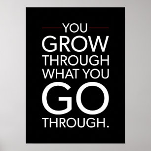 Grow Through What You Go Through - Gym, Success ポスター