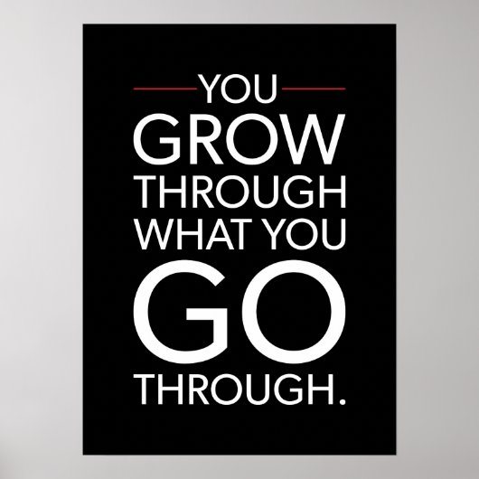 Grow Through What You Go Through - Gym, Success ポスター (正面)