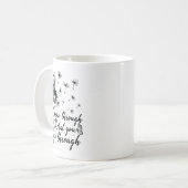 Grow Through What You Go Through Insrational Motiv コーヒーマグカップ (正面左)