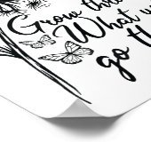 Grow Through What You Go Through Insrational Motiv ポスター (角)