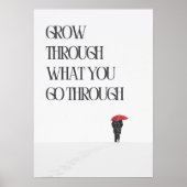 Grow through what you go through. Motivation ポスター (正面)